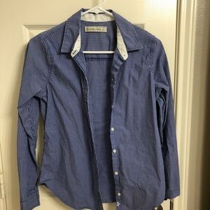 Abercrombie and Fitch blue button down size small